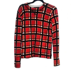 Marc by Marc Jacobs Red Plaid Sweater